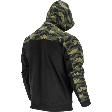 Lahti Pro Bluza z kapturem i suwakiem moro zielono-czarne rozmiar 2XL CE