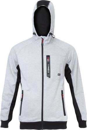 Lahti Pro Bluza z kapturem i suwakiem szaro-czarna rozmiar 3XL CE