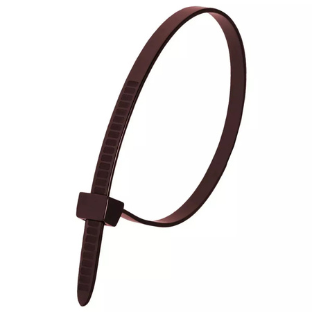 DEDRA Nylonowe opaski zaciskowe brązowe 7,6x370mm (100szt.)
