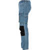 Lahti Pro Spodnie jeansowe jasnoniebieskie STRETCH ze wzmocnieniami rozmiar 2XL CE