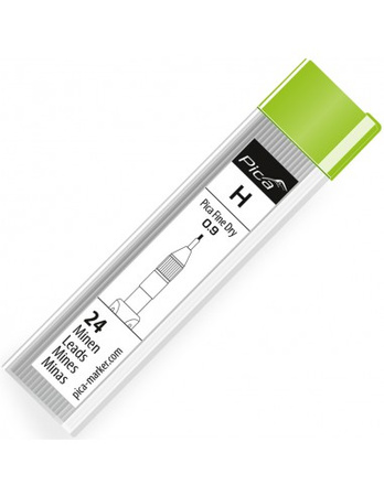 PICA Wkłady do Ołówka Automatycznego Fine Dry 7070 – 0,9 mm H – 24 szt.