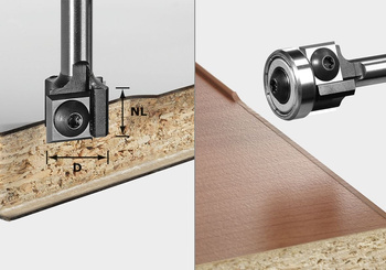 Festool Frez z płytkami wymiennymi do wyrównywania S8 HW D19 12x12 KL OFK