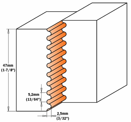 695.008.01 Para nożyków 49,6x11,9x1,5do 694.008