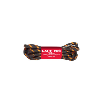Lahti Pro Sznurowadła okrągłe czarno-pomarańczowe L904032P 10 PAR 120CM