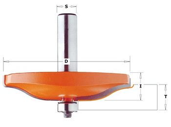 CMT Frez do płycin PROFIL B2 D-89mm I-15mm L-64,6mm T1-18fi·20mm S-12mm Typ.990.5