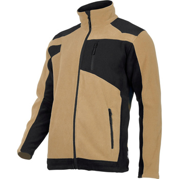BLUZA POLAR ZE WZMOCN  BEŻ-CZAR  2 XL