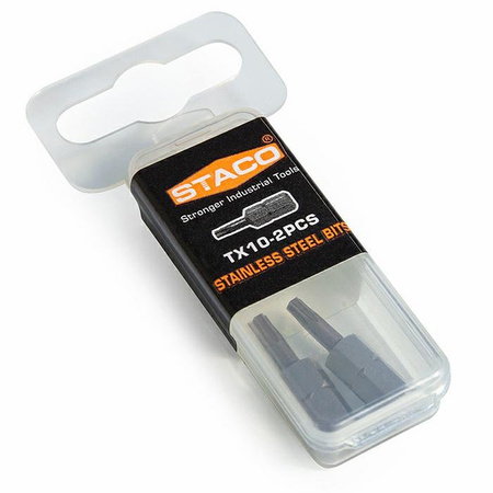 20845.STACO bit 1/4 TX10x25mm2szt. stal nierdzewna