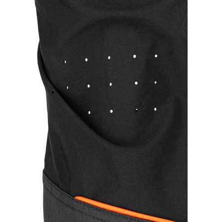 Lahti Pro Spodnie dekarskie czarno-pomarańczowe ze wstawkami stretch rozmiar 2XL CE