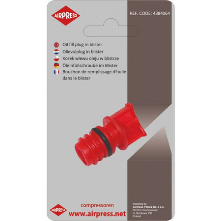 AIRPRESS KOREK WLEWU OLEJU UNIWERSALNY