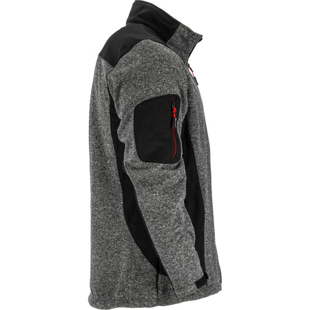 Lahti Pro Kurtka sweter wstawki soft szaro-czarna rozmiar XL CE