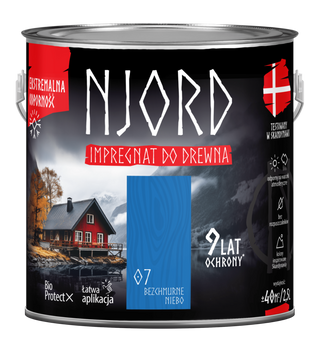 NJORD IMPREGNAT DO DREWNA 2.5L– BEZCHMURNE NIEBO