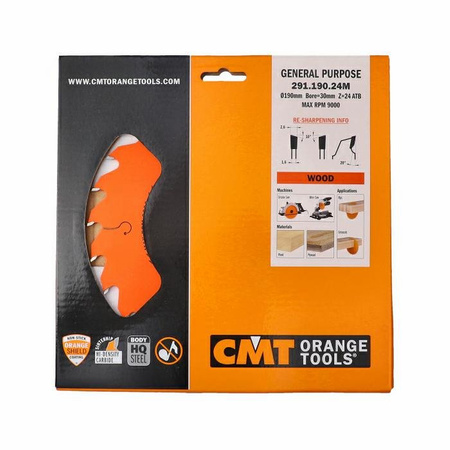 CMT Piła uniwersalna do elektronarzędzi 190mm(30) Z-24 Typ. 285-291