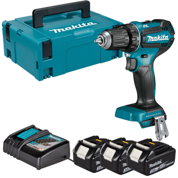 Makita Akumulatorowa wiertarko-wkrętarka DDF485RF3J 18V 50Nm LXT 3x3,0Ah