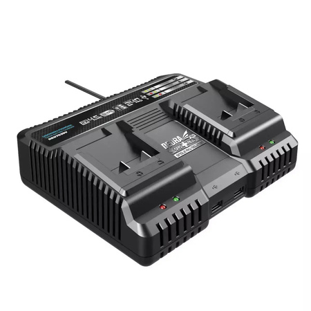 DEDRA Ładowarka podwójna 2x4,5A 18V