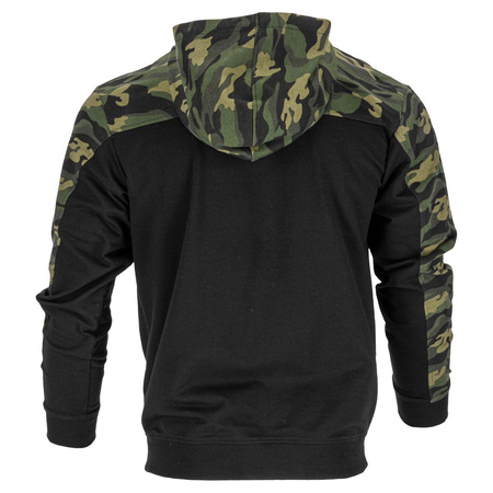 Lahti Pro Bluza z kapturem i suwakiem moro zielono-czarne rozmiar 2XL CE
