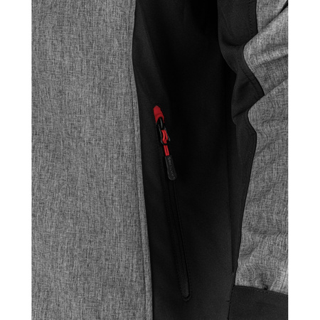 Lahti Pro Kurtka SOFTSHELL z kapturem szaro-czarno-czerwony rozmiar 3XL CE