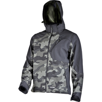 Lahti Pro Kurtka SOFTSHELL z kapturem moro zielono-czarne rozmiar XL CE
