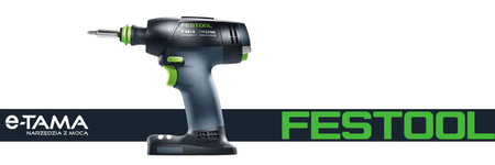 Festool Akumulatorowa wiertarko-wkrętarka T 18+3-Basic