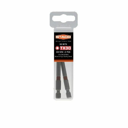 21851 STACO bit 1/4 TX30x89mm2szt czerwony