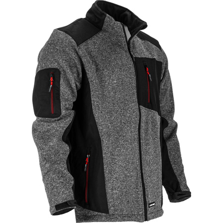 Lahti Pro Kurtka sweter wstawki soft szaro-czarna rozmiar 2XL CE