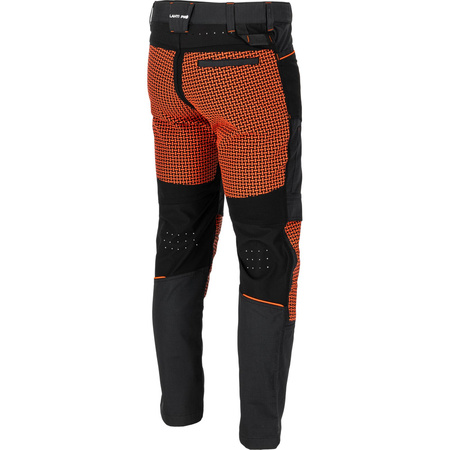Lahti Pro Spodnie dekarskie czarno-pomarańczowe ze wstawkami stretch rozmiar 3XL CE