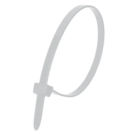DEDRA Nylonowe opaski zaciskowe białe 4,8x370mm (25szt.)