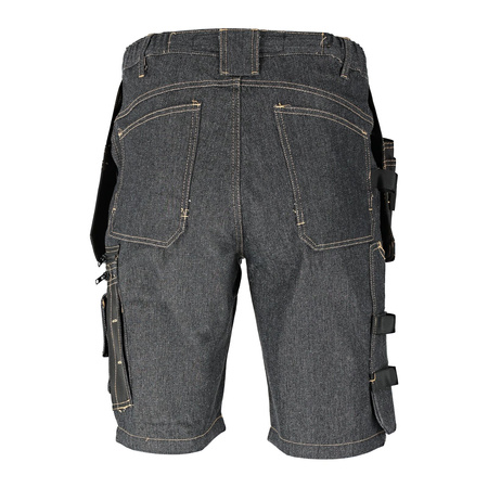 Lahti Pro Spodenki krótkie jeans czarne ze wzmocnieniami rozmiar L CE