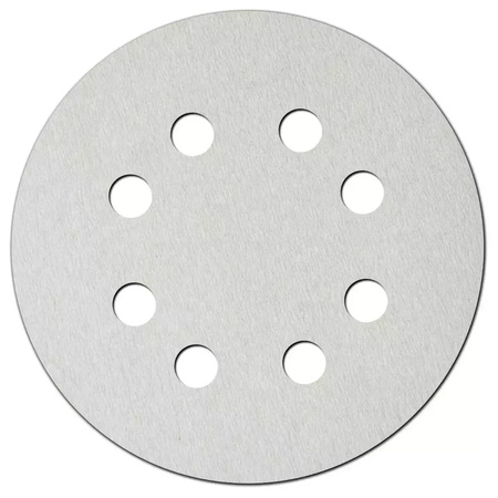 DEDRA Tarczki ścierne białe 180mm, gradacja 180, rzep, kpl 5szt