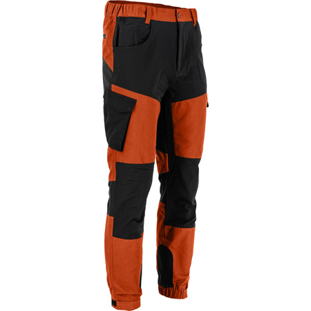 Lahti Pro Spodnie z elementami stretch ceglasto-czarne rozmiar 2XL CE