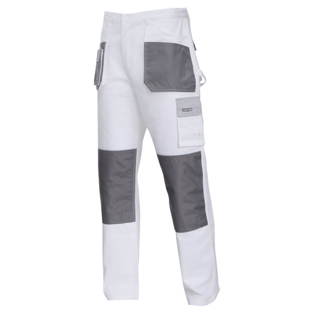 Lahti Pro Spodnie biało-szare 100% bawełna rozmiar 3XL (60) CE