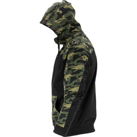Lahti Pro Bluza z kapturem i suwakiem moro zielono-czarne rozmiar 2XL CE