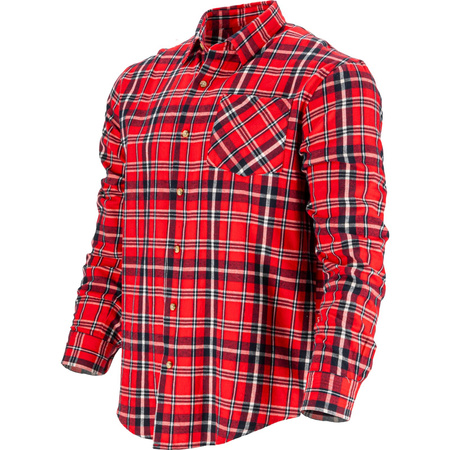 Lahti Pro Koszula flanelowa czerwono-granatowa gramatura 170g rozmiar 3XL CE