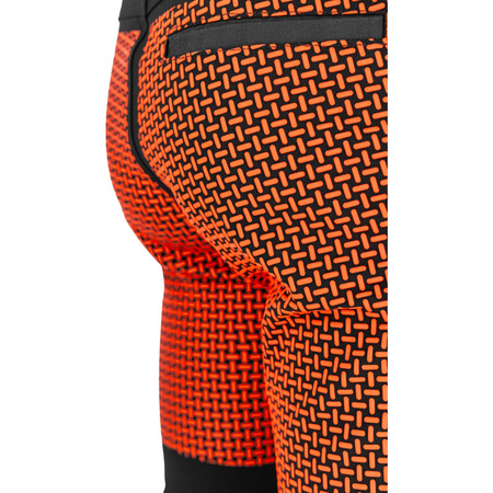 Lahti Pro Spodnie dekarskie czarno-pomarańczowe ze wstawkami stretch rozmiar 3XL CE