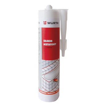 Wurth Silikon acetatowy sanitarny bezbarwny 310 ml – F-EXT-INT-CC