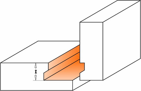 CMT Frez do szuflad D-25,4mm T1-min.9,5mm max.15,87mm I-12,7mm L-60,4mm S-12,7mm Typ.855.508