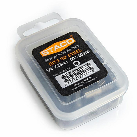 20077.STACO  bit 1/4 in TX20x25mm50 szt