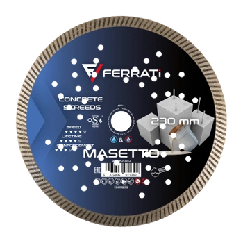 FERRATI Tarcza diamentowa tnąca TURBO 230mm MASETTO