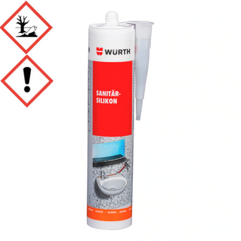 Wurth Silikon sanitarny octanowy czarny 310 ml