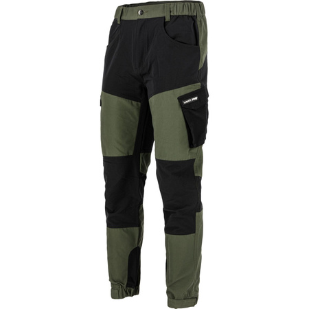 Lahti Pro Spodnie z elementami stretch zielono-czarne rozmiar M CE