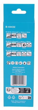 Makita Zestaw brzeszczotów do pił szablastych posuwowych - 6 szt.