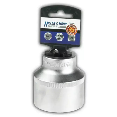 Hillen&Mohr Nasadka 6kąt 3/4" 27mm z przywieszką