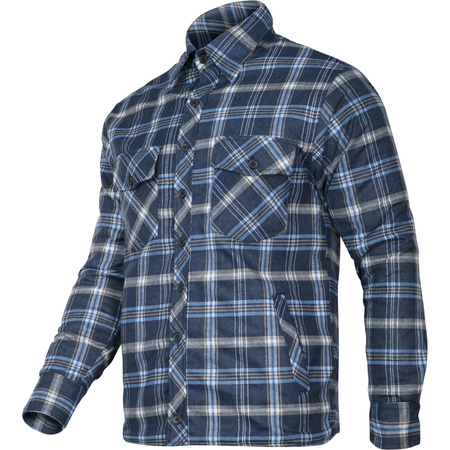 Lahti Pro Koszula flanelowa ocieplana granatowo-niebieska rozmiar 3XL CE
