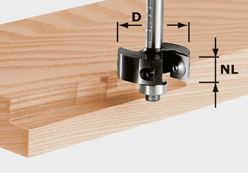 Festool Frez do wręgów z płytkami wymiennymi HW S8 D38/12