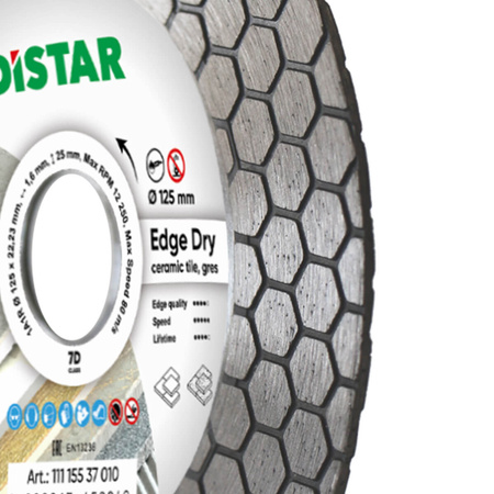  Distar Tarcza diamentowa do cięcia i szlifowania Edge Dry 125x1,6x25 11115537010