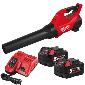 Milwaukee Dmuchawa akumulatorowa M18 FBLG3 Fuel z zestawem 2 akumulatorów 5,0Ah i ładowarką M12-18FC