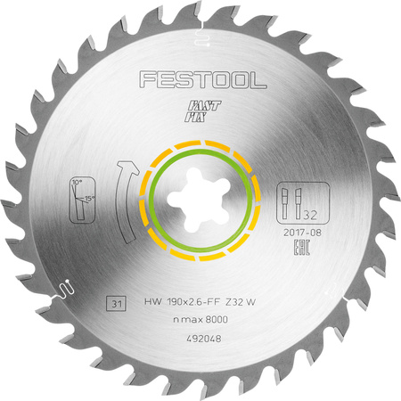 Festool Tarcza pilarska HW 190x2,6 FF W32 WOOD UNIVERSAL