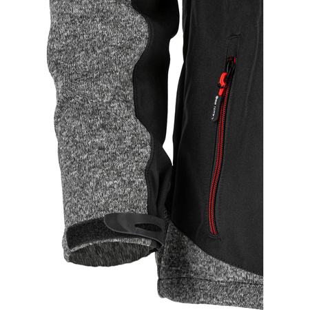 Lahti Pro Kurtka sweter wstawki soft szaro-czarna rozmiar M CE