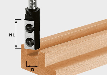 Festool Frez z płytkami wymiennymi do wpustów HW D16/30 S8