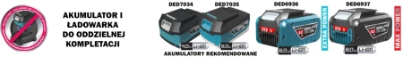 Klucz udarowy bezszczotkowy 600 Nm 1/2", akumulatorowy 18V