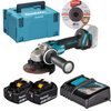 Makita Akumulatorowa szlifierka kątowa LXT 125mm 18V  DGA504RTJ z akumulatorami 2x5,0Ah  i ładowarką